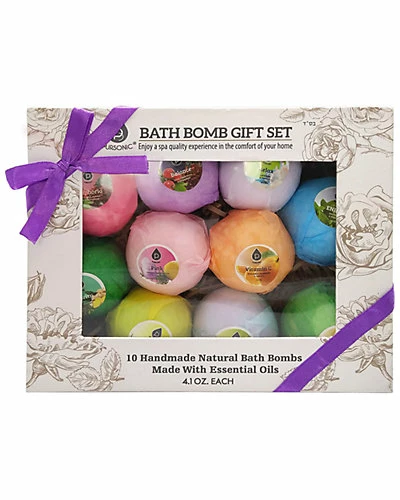 Pursonic Pack Of 10 Bath Bomb Gift Set Women 1 Pursonic Pack Of 10 Bath Bomb Gift Set Women