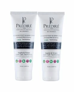 Predire Paris 2.53oz CBD Infused Foot & Hand Cream Set Of 2 Women