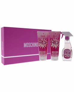 Women's 3pc Moschino Pink Fresh Couture Fragrance Set
