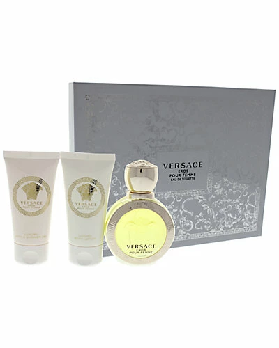 Women's 3pc Versace Eros Pour Femme Fragrance Set 1 Women's 3pc Versace Eros Pour Femme Fragrance Set