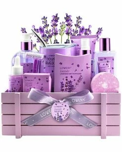 Lovery Lavender Bath & Body 12pc Gift Basket Women