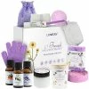 Lovery French Lavender Handmade Bath Gift Set, 18pc Relaxation Spa Kit, Selfcare Women