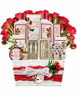Lovery Red Rose 35pc Bath & Body Spa Gift Women