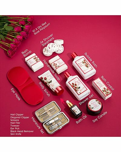 Lovery Red Rose 35pc Bath & Body Spa Gift Women 2 Lovery Red Rose 35pc Bath & Body Spa Gift Women - Image 2