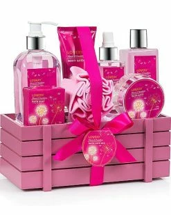 Lovery Gift Baskets For Women Home Spa Gift Set, Body Care In Flower Dandelion