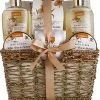 Lovery Home Spa Gift Basket - White Rose & Jasmine Body Care Package Women