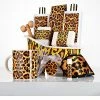 Lovery 18Pc Honey Almond Home Bath Pampering Package, Leopard Design Luxury Gift Women