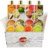 Lovery 20Pc Care Package Bath Gift Basket, Stress Relief Spa Kit In Citrus Fragrances Women