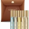 Lovery Travel Cologne Spray For Men, 5pc Woodsy Scented Mini Body Perfumes With Pouch Women