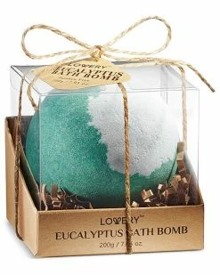 Lovery Eucalyptus Handmade Bath Bomb, 7oz Fizzy, Natural Spa Bubble Ball Women