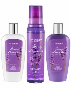 Lovery Honey Lavender Bath And Body Care Travel Set Women