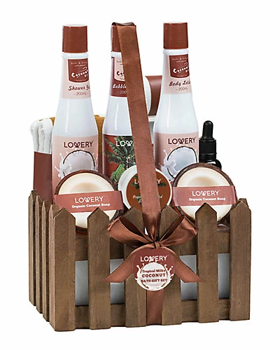 Lovery Organic Heavenly Coconut Spa Gift Basket Women 1 Lovery Organic Heavenly Coconut Spa Gift Basket Women