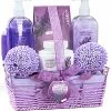Lovery Home Spa Gift Basket - Lavender & Jasmine Bath And Body Care Package Women