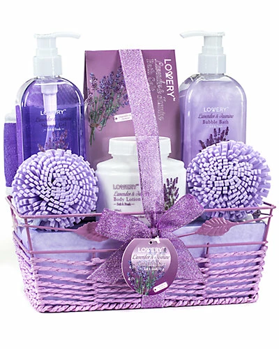 Lovery Home Spa Gift Basket - Lavender & Jasmine Bath And Body Care Package Women 1 Lovery Home Spa Gift Basket - Lavender & Jasmine Bath And Body Care Package Women