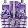 Lovery 13pc Honey Lavender Bath & Body With Essential Oil Diffuser Set Women