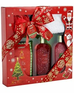 Lovery Red Rose & Jasmine Christmas Home Spa Set Women