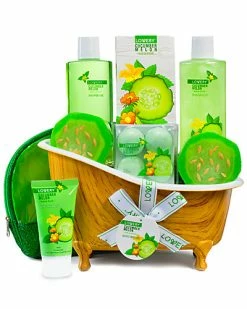 Lovery Home 12pc Spa Gift Set - Aromatherapy Natural Cucumber & Organic Melon Women
