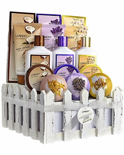 Lovery 16pc Spa Gift Baskets - Coconut, Lavender Jasmine, Honey Almond Bath Set Women 1 Lovery 16pc Spa Gift Baskets - Coconut, Lavender Jasmine, Honey Almond Bath Set Women