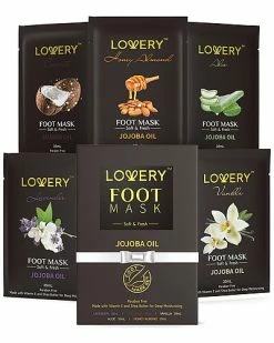 Lovery Foot Masks With Vitamin E, Shae Butter & Jojoba Oil, Deep Conditioning Women