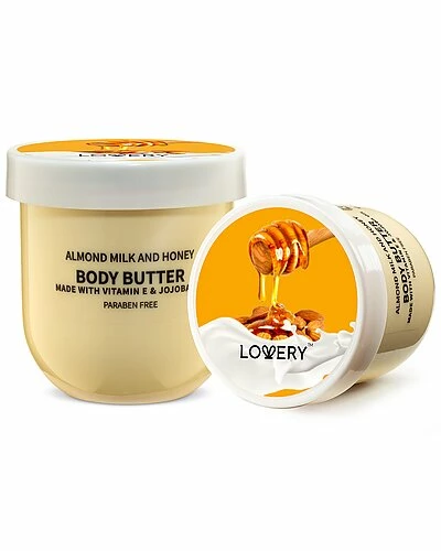 Lovery Almond Milk & Honey Body Butter - Ultra Hydrating Shea Butter Cream Women 1 Lovery Almond Milk & Honey Body Butter - Ultra Hydrating Shea Butter Cream Women