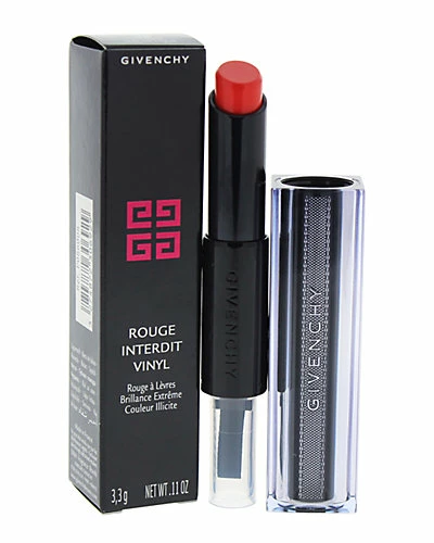 Givenchy 0.11oz Orange Magnetique Rouge Interdit Vinyl Lipstick Women 1 Givenchy 0.11oz Orange Magnetique Rouge Interdit Vinyl Lipstick Women