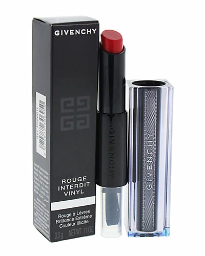 Givenchy 0.11oz Rouge Rebelle Rouge Interdit Vinyl Lipstick Women 1 Givenchy 0.11oz Rouge Rebelle Rouge Interdit Vinyl Lipstick Women