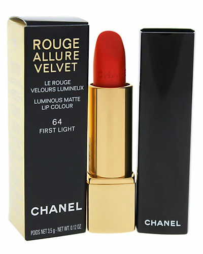 Chanel 0.12oz 64 First Light Rouge Allure Velvet Luminous Matte Lip Colour Women 1 Chanel 0.12oz 64 First Light Rouge Allure Velvet Luminous Matte Lip Colour Women